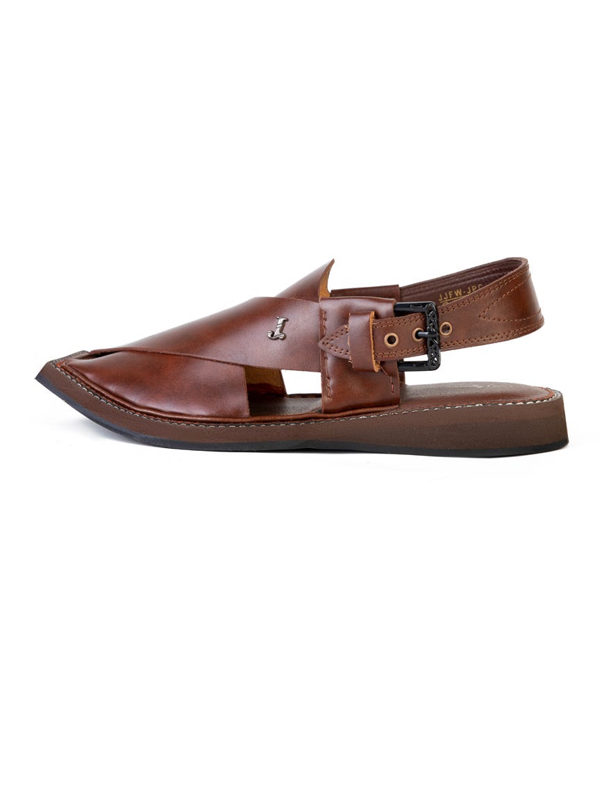 BROWN TRENDY PESHAWARI SANDALS