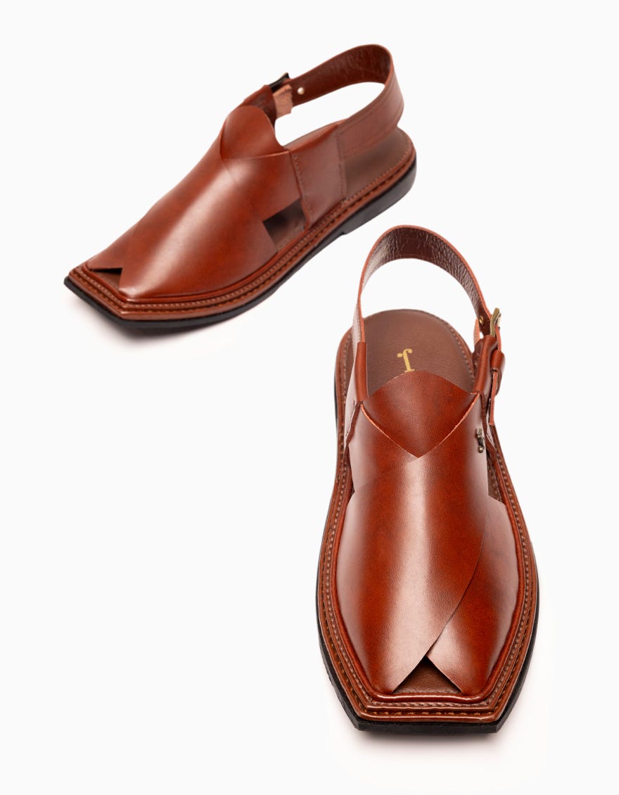 MAROON PLAIN PESHAWARI SANDALS