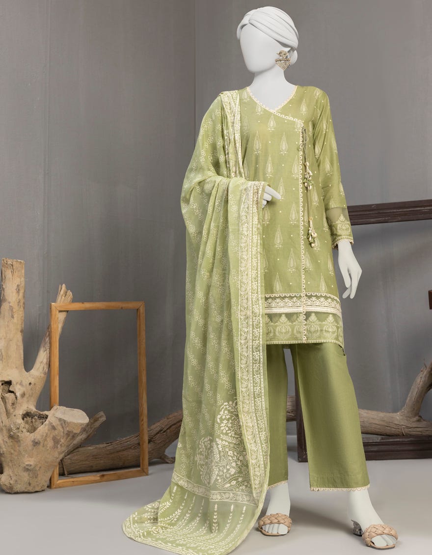 Green Lawn Unstitched 3 Piece Dress | Jjls-S-Jpw-23-011