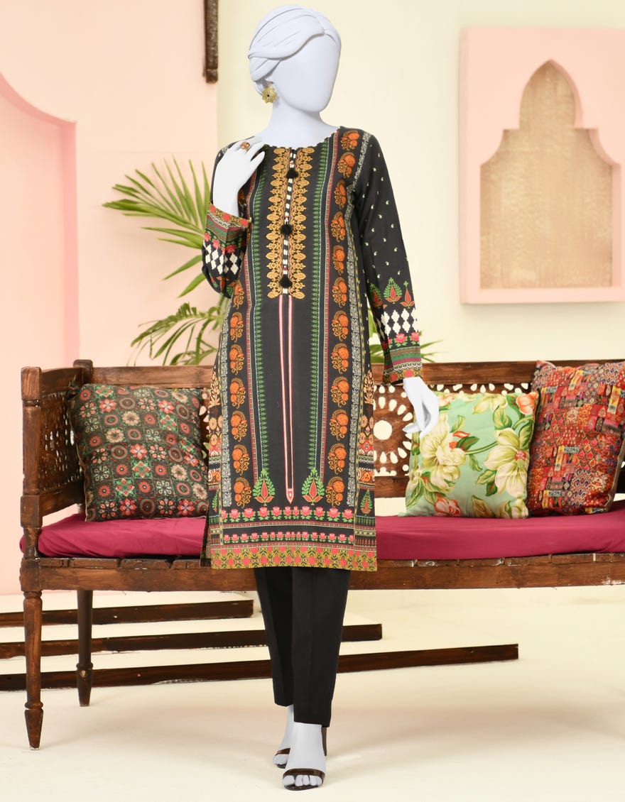 Black Lawn Women's Kurti | Jjlk-S-Jpwk-23-911