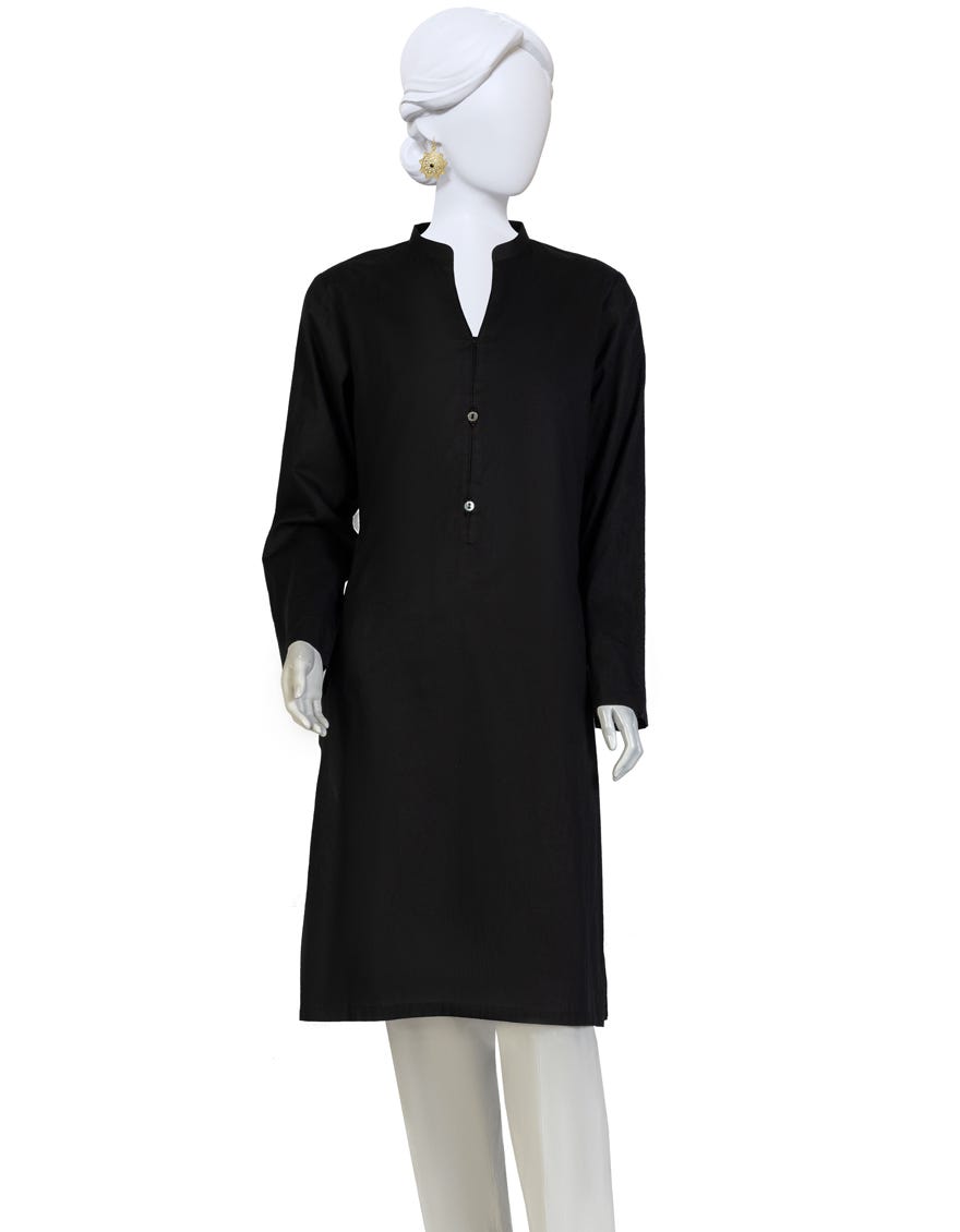 Black Lawn Women's Kurti | Jjlk-S-Jpwk-23-933