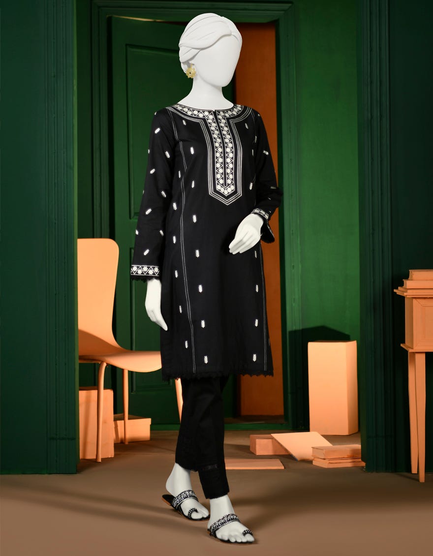 Black Lawn Women's Kurti | Jjlk-S-Jpwk-23-934