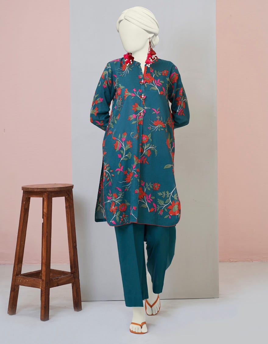 Green Lawn Women's Kurti | Jjlk-S-Jpws-23-3004