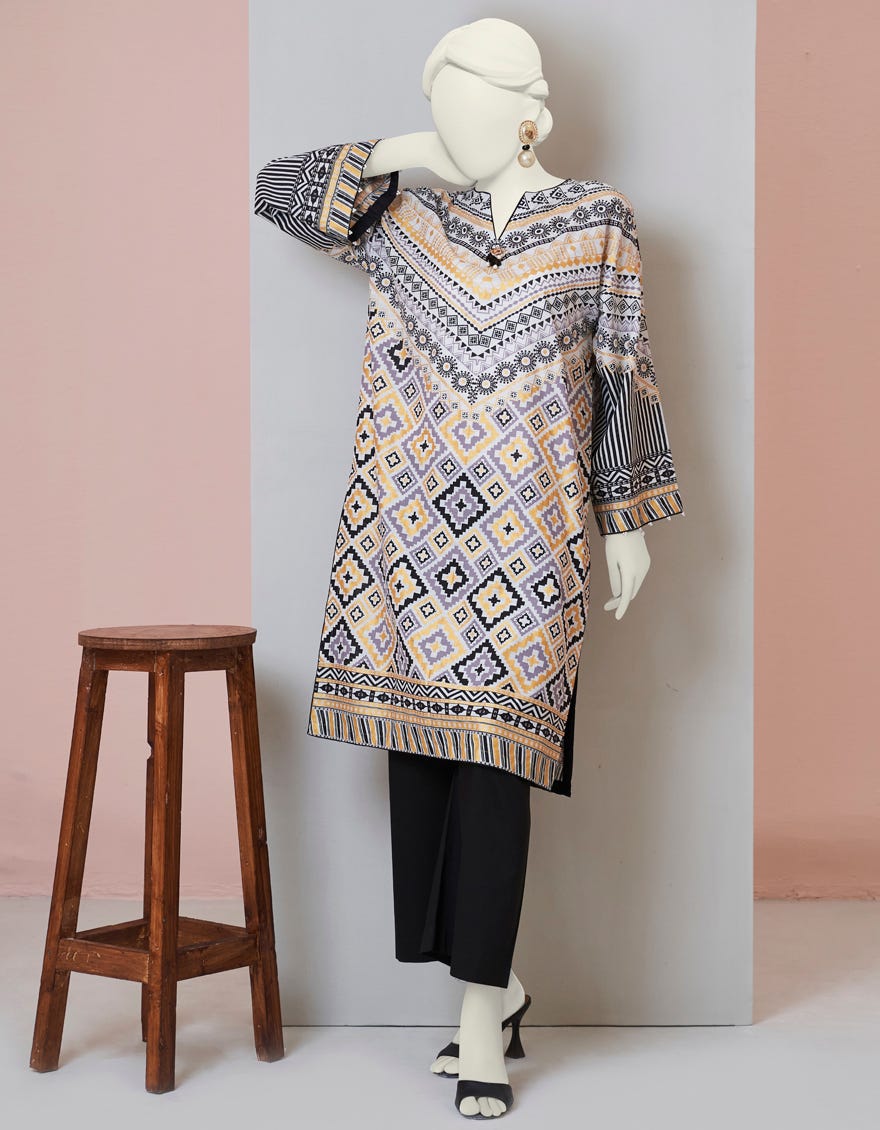 Multi Khaddar Women's Kurti | Jjlk-S-Jpws-23-3010