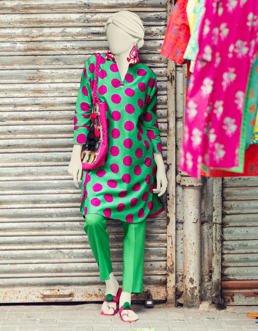 Green Liminal Women's Kurti | Jjlk-S-Jpws-23-3069