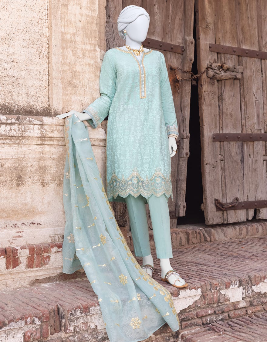 Ferozi Cambric Unstitched 3 Piece Dress | Jjls-S-Jpus-23-521