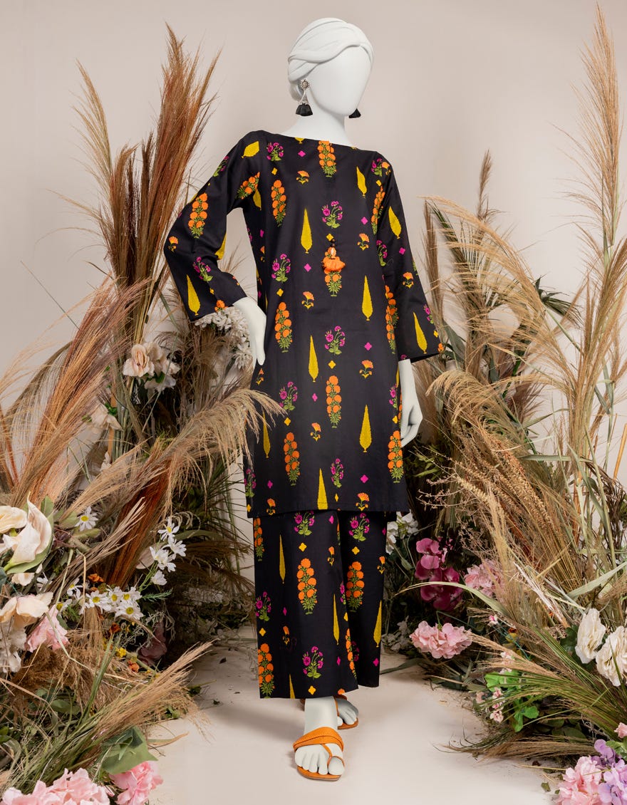 Black Liminal Printed Women's Kurti | Jjlk-S-Jpws-24-3001