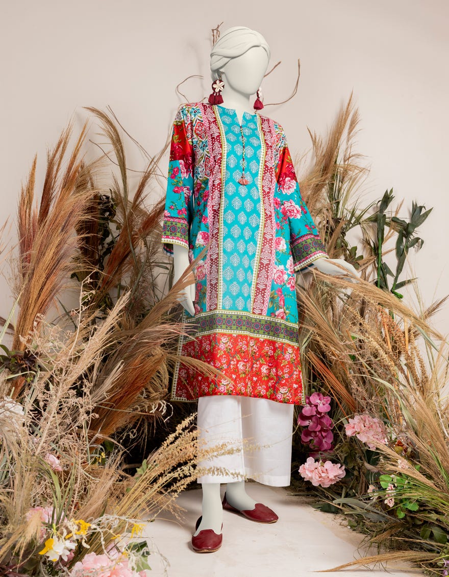 Multicolor Liminal Printed Women's Kurti | Jjlk-S-Jpws-24-3015