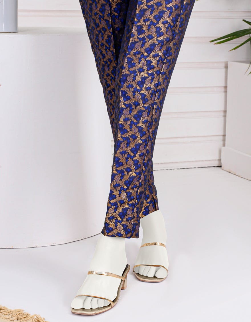 Blue Jamawar Trousers | Jjlt-S-Jpwt-23-576