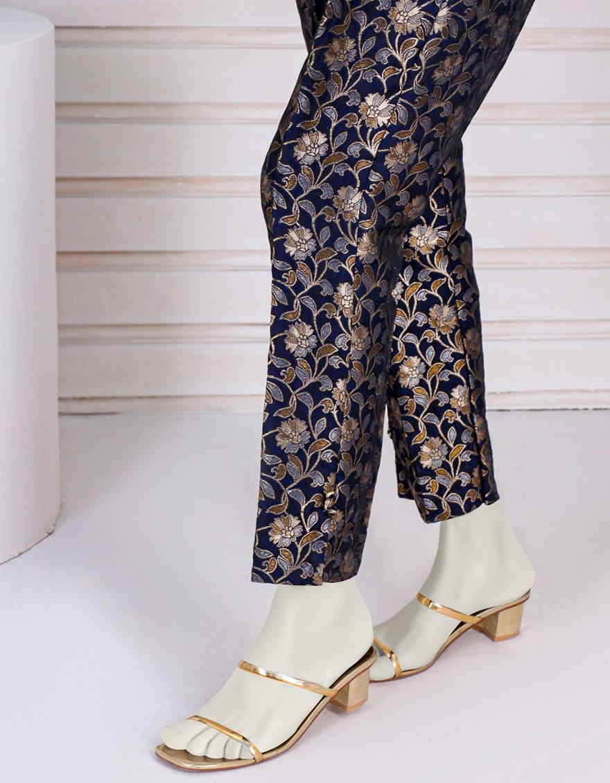 BLACK JAMAWAR TROUSERS | JJLT-S-JPWT-23-577