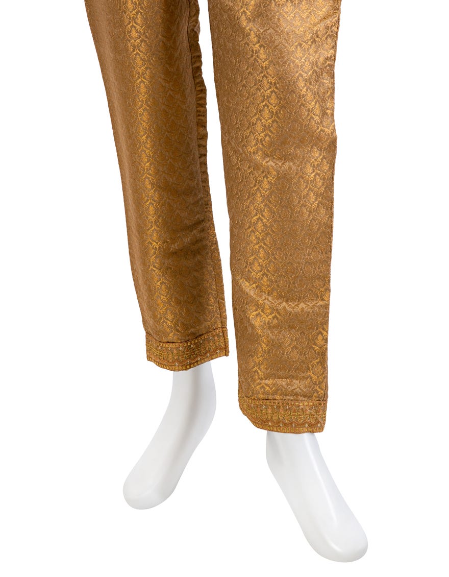Golden Banarsi Trousers | Jjlt-S-Jpwt-23-583