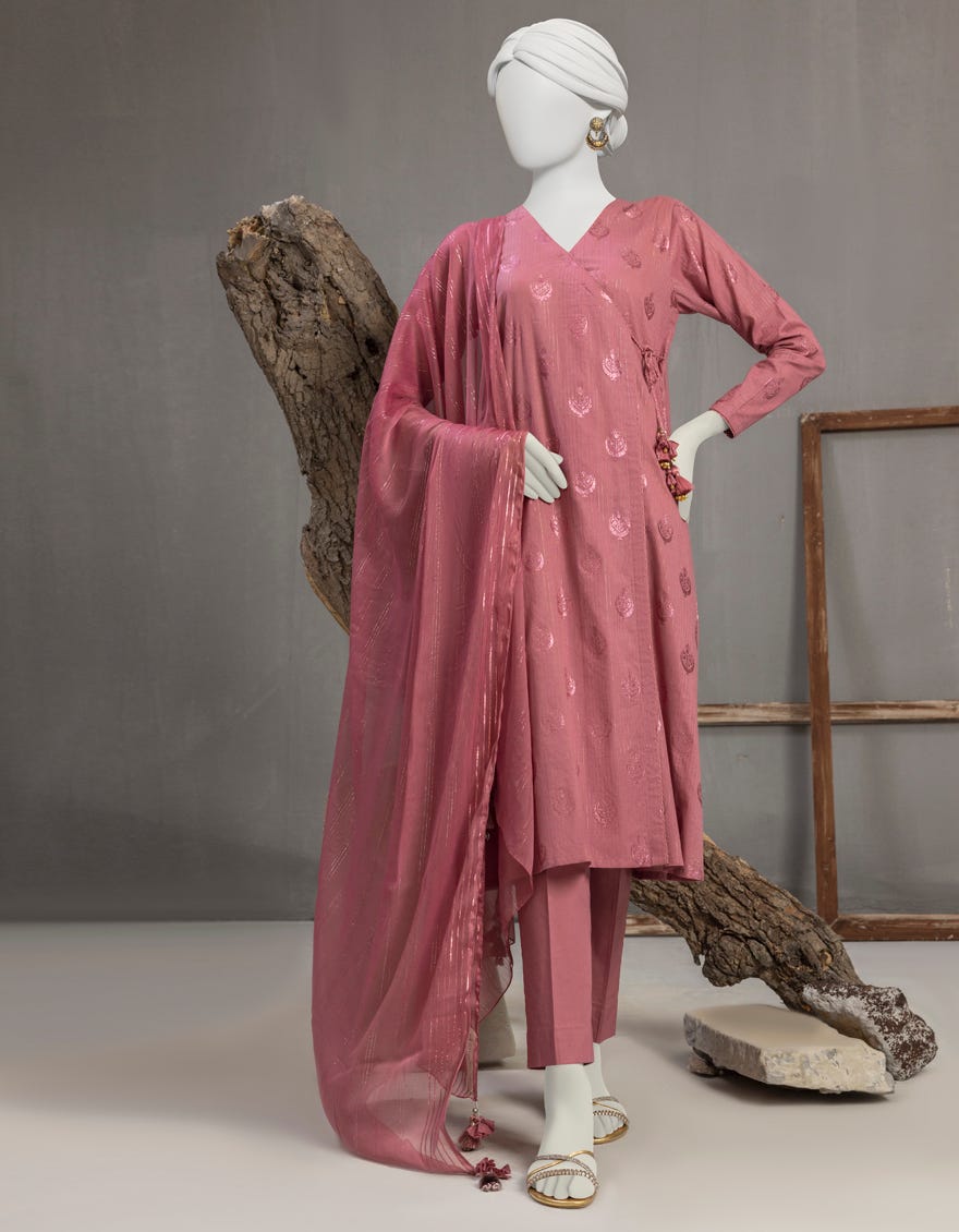 Pink Lawn Unstitched 3 Piece Dress | Jjls-S-Jpwu-23-042