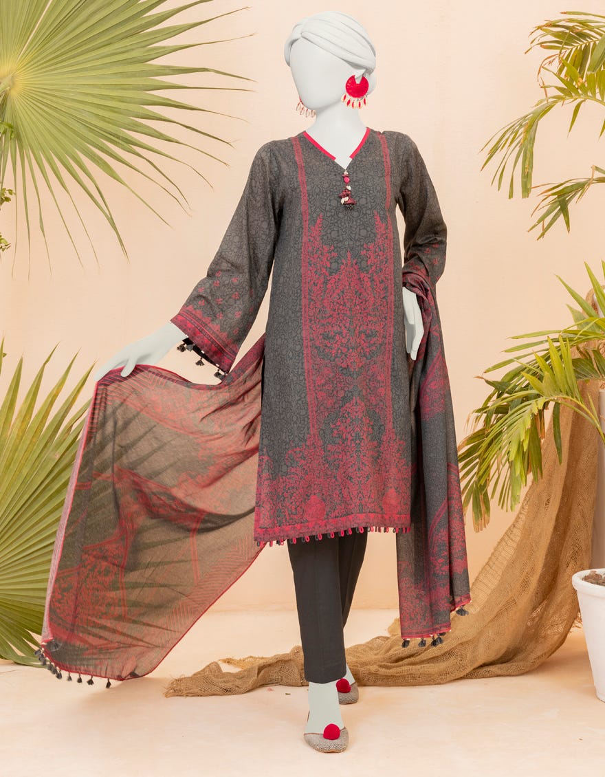 Grey Lawn Unstitched 3 Piece Dress | Jjls-S-Jpwu-23-050