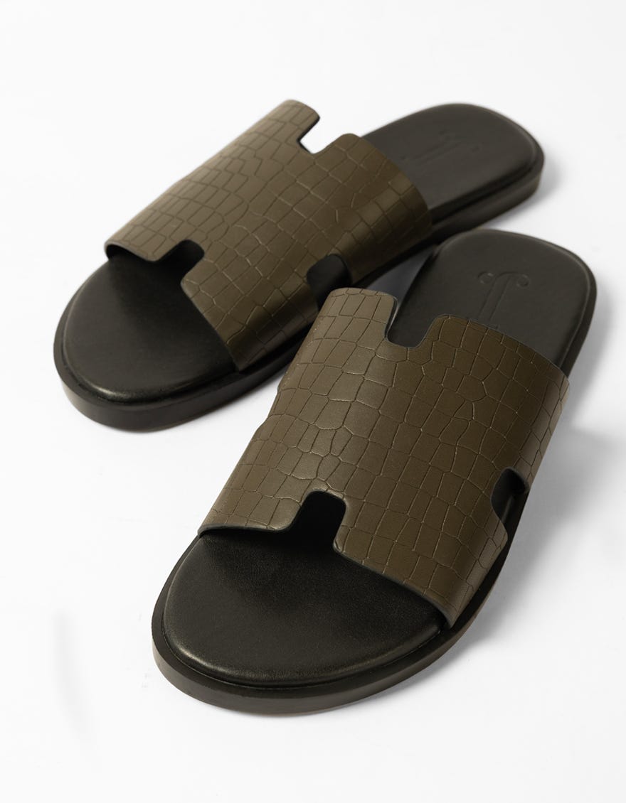 GREEN TEXTURED SLIDES
