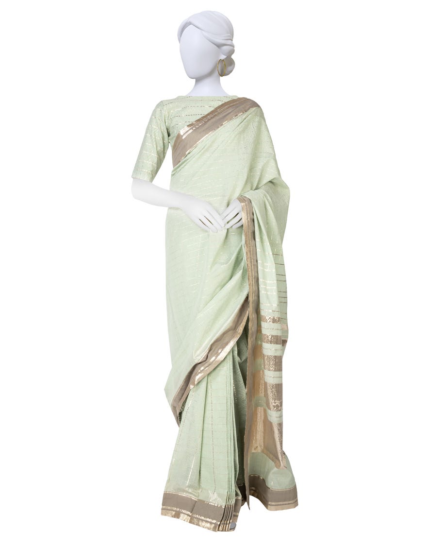Sea Green Lawn Saree | Jsr-S-23-512