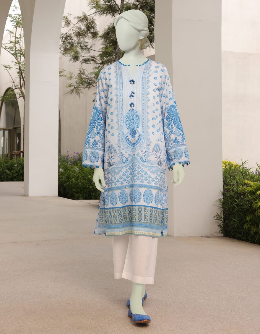 BLUE LAWN KURTI | JJLK-S-JSS-23-308