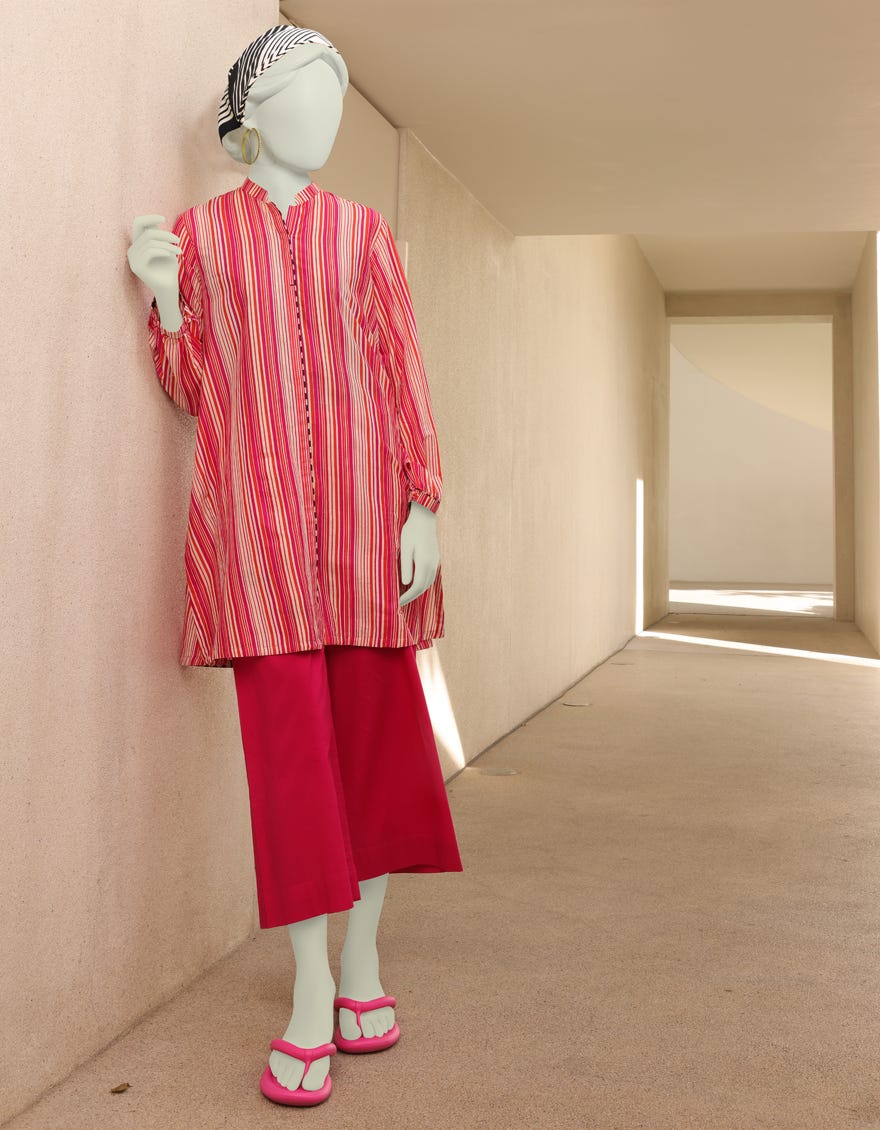 Pink Lawn Women's Kurti | Jjlk-S-Jss-23-313