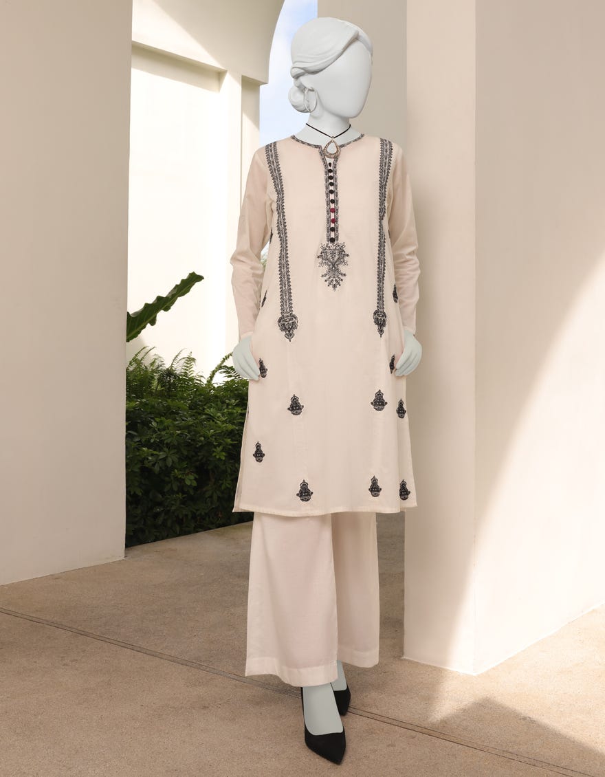 White Lawn Women's Kurti | Jjlk-S-Jss-23-331