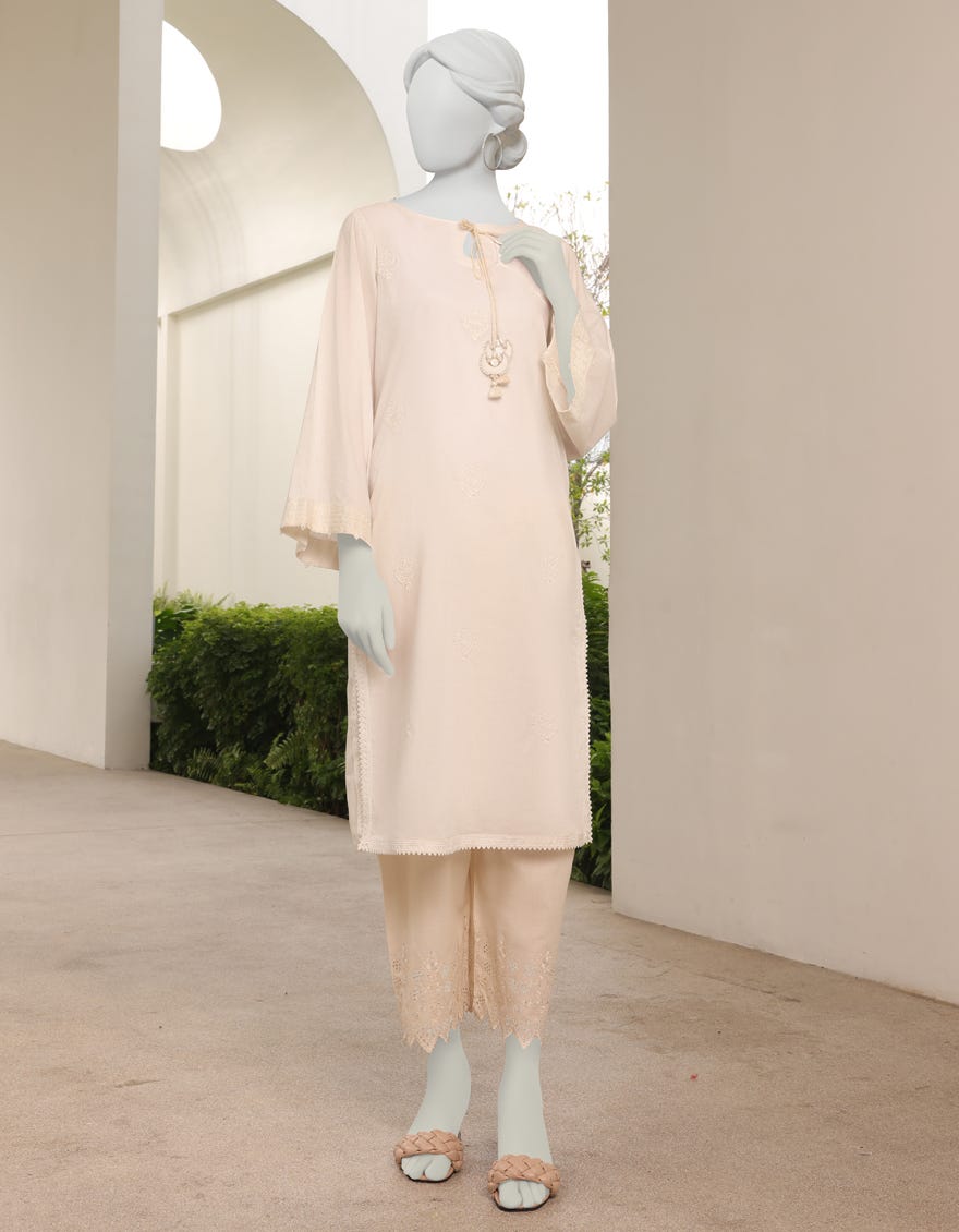 White Lawn Women's Kurti | Jjlk-S-Jss-23-332
