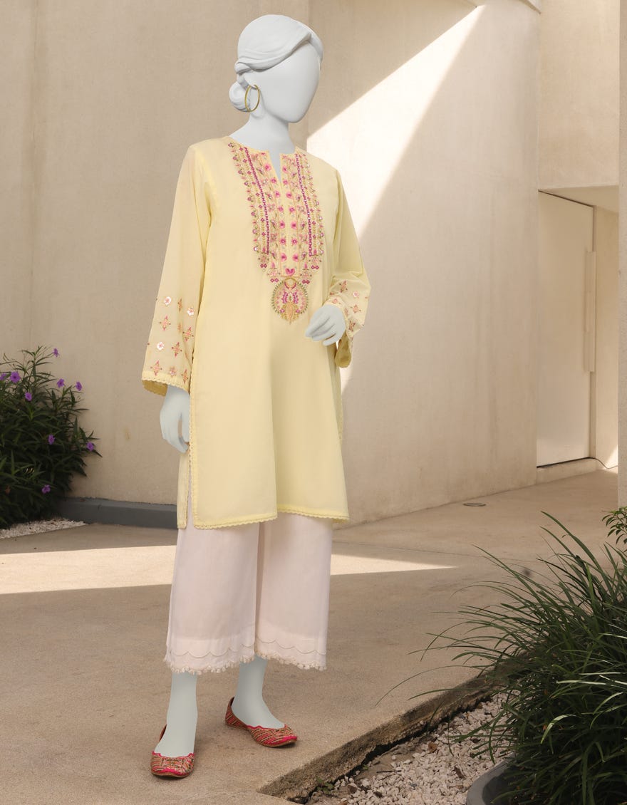 Lime Lawn Women's Kurti | Jjlk-S-Jss-23-340