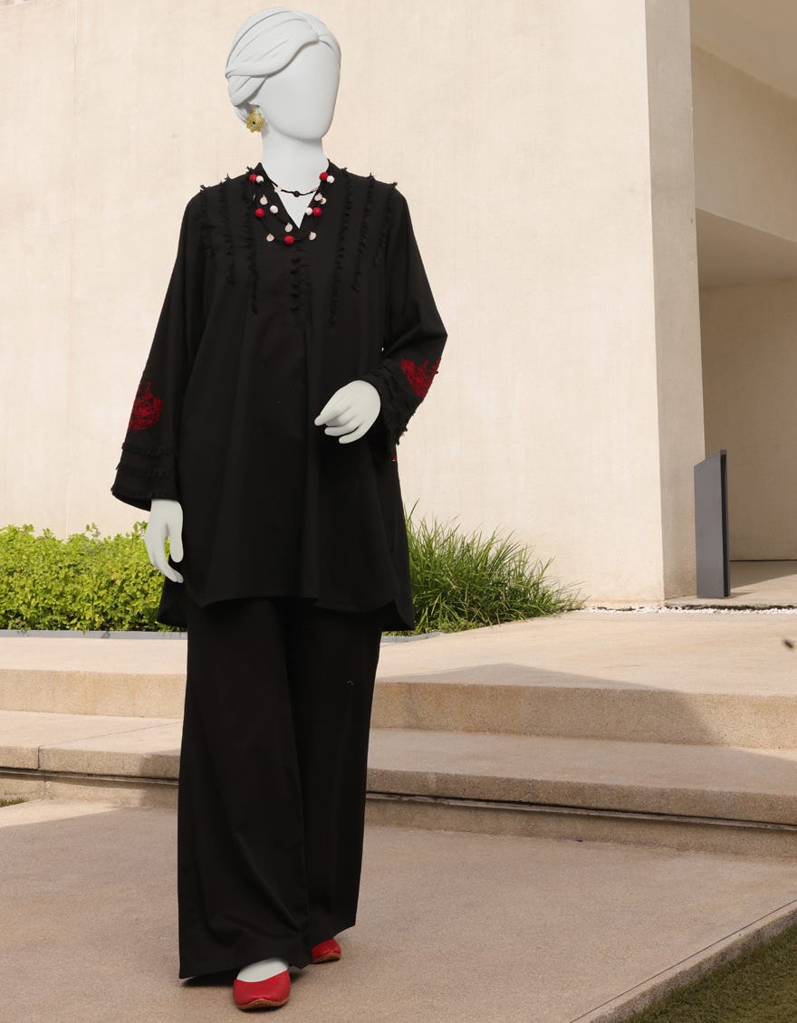 Black Lawn Women's Kurti | Jjlk-S-Jss-23-344