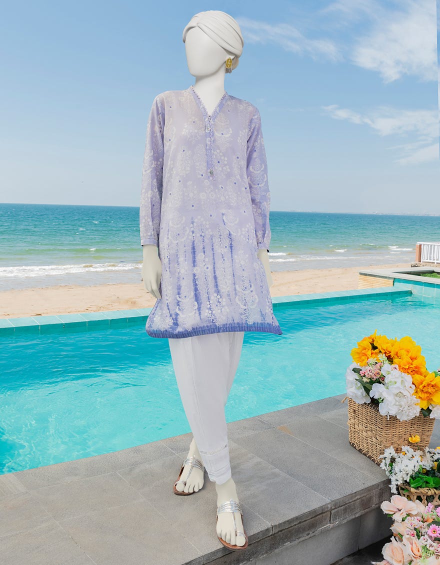 Purple Lawn Women's Kurti | Jjlk-S-Jss-23-384