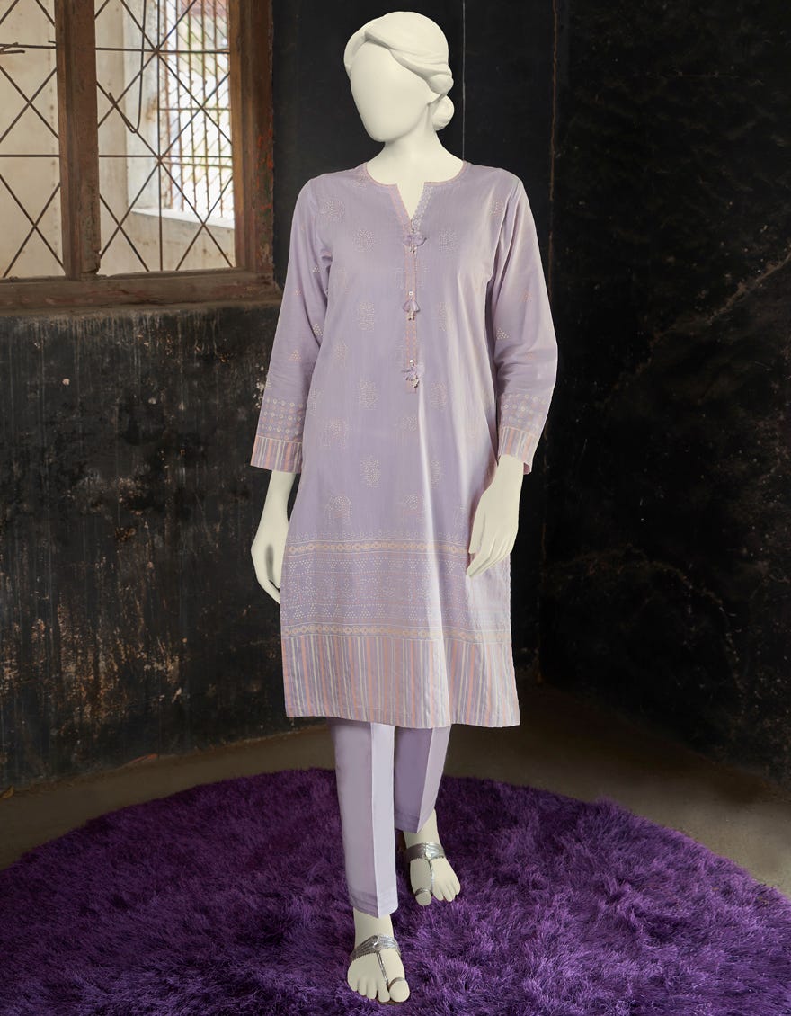 Purple Plain Women's Kurti | Jjlk-S-Jss-23-395