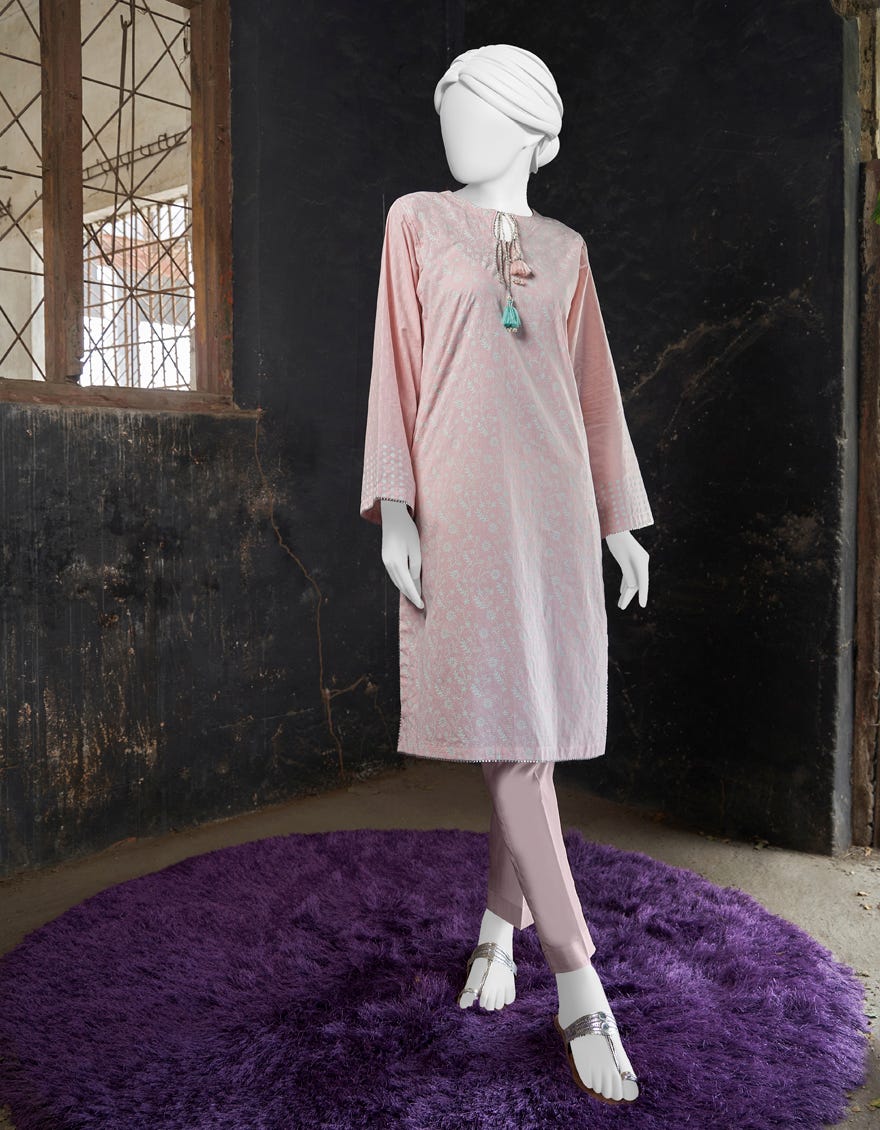 Pink Plain Women's Kurti | Jjlk-S-Jss-23-396