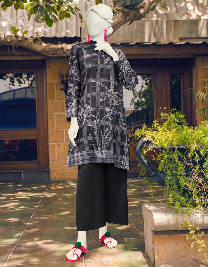 Black Dyed Women's Kurti | Jjlk-S-Jss-23-444