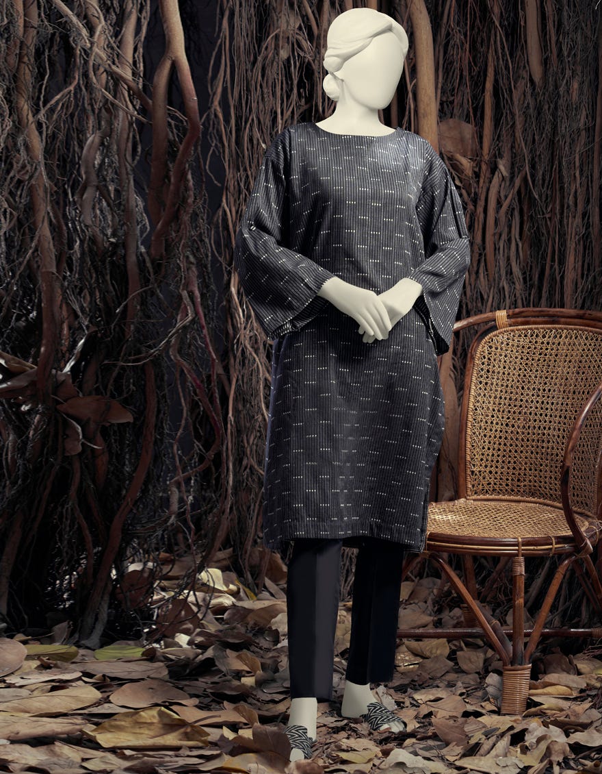 Multicolor Jacquard Women's Kurti | Jjlk-S-Jss-23-448