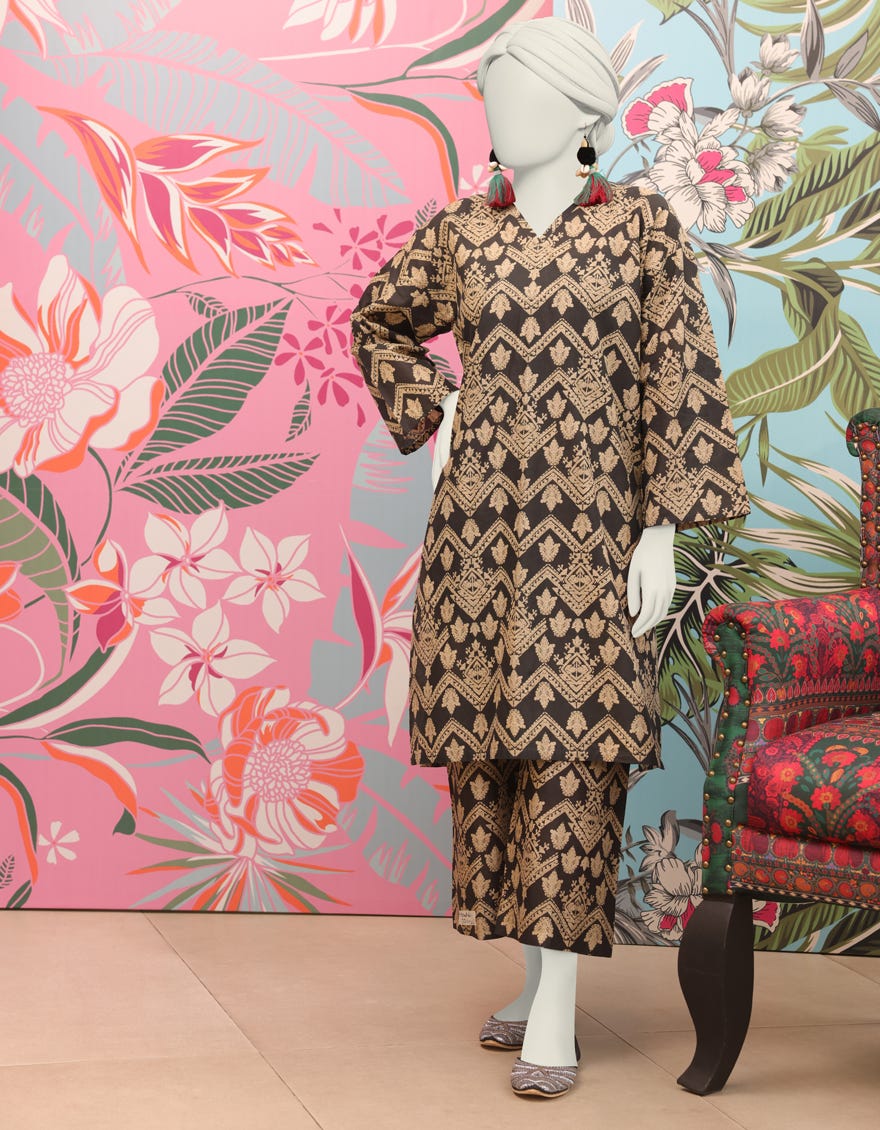 Black Lawn Women's Kurti | Jjlk-S-Jss-24-305