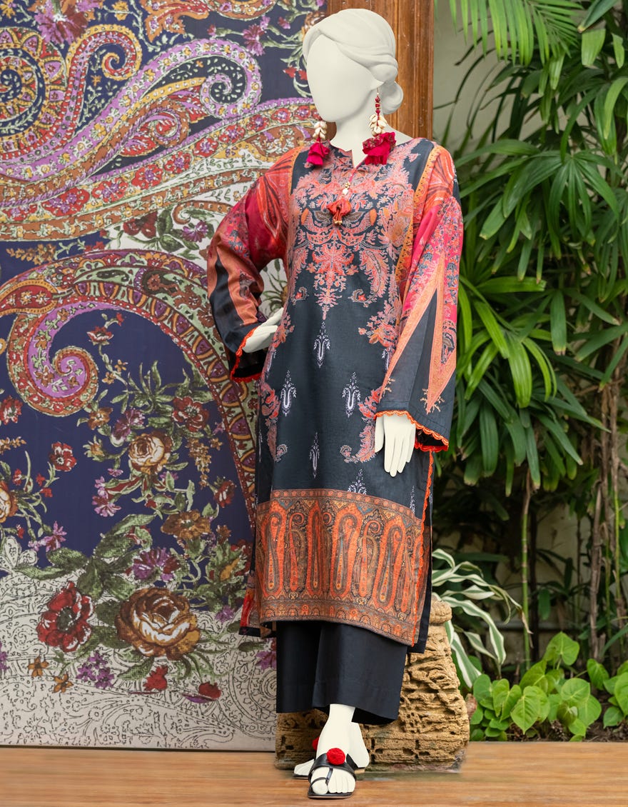 Black Lawn Women's Kurti | Jjlk-S-Jss-24-309