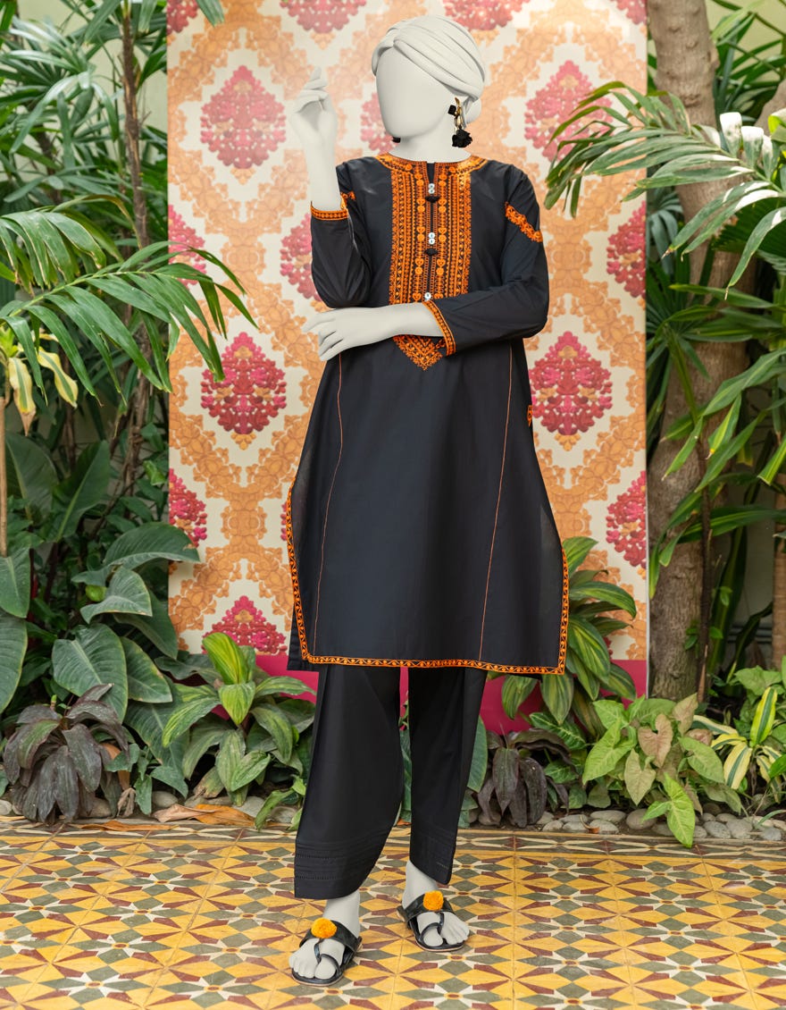 Black Lawn Women's Kurti | Jjlk-S-Jss-24-334