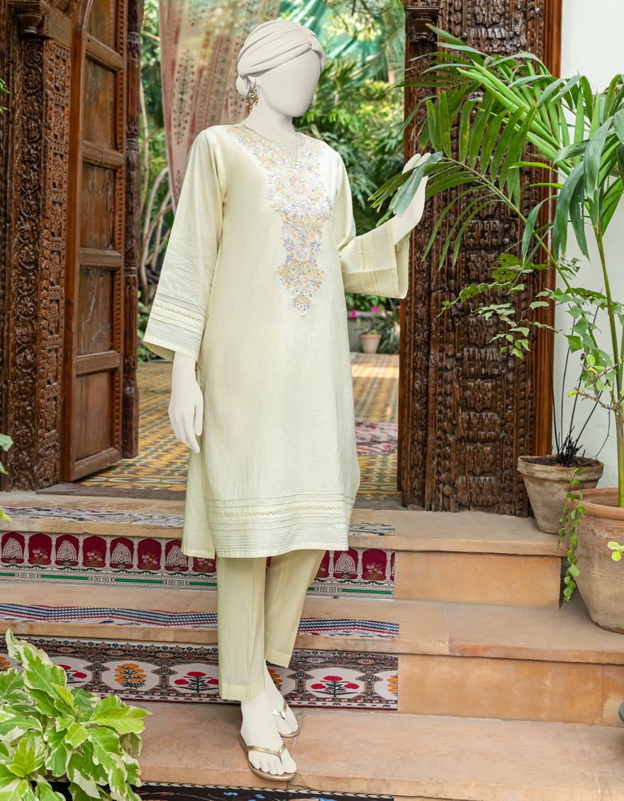 Yellow Lawn Women's Kurti | Jjlk-S-Jss-24-339