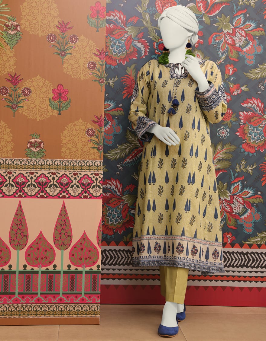 Green Lawn Women's Kurti | Jjlk-S-Jss-24-348