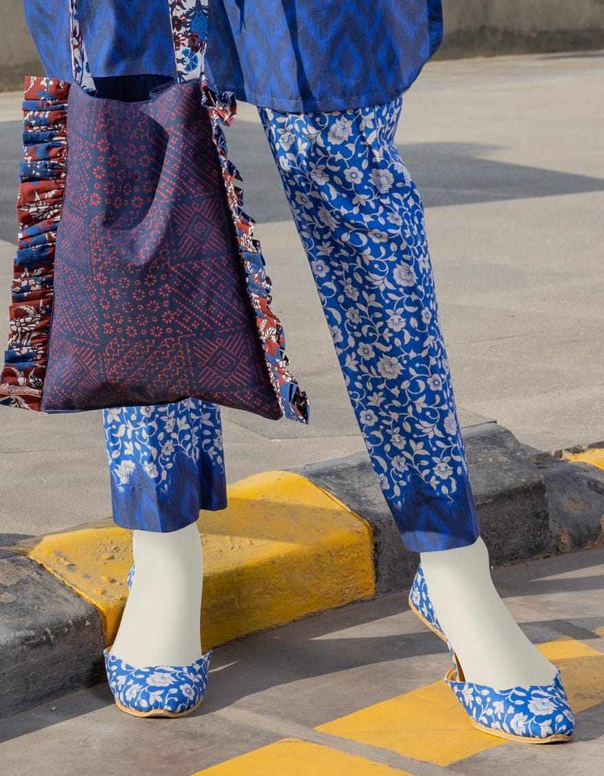 Blue Lawn Trousers | Jjlt-S-24-374