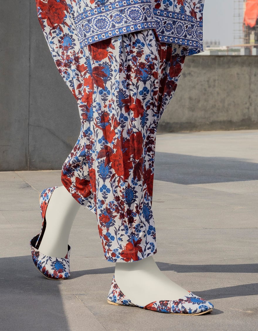 Multicolor Lawn Trousers | Jjlt-S-24-375