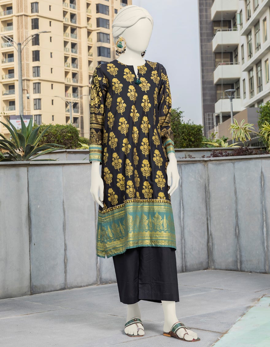 Black Lawn Women's Kurti | Jjlk-S-Jss-24-382