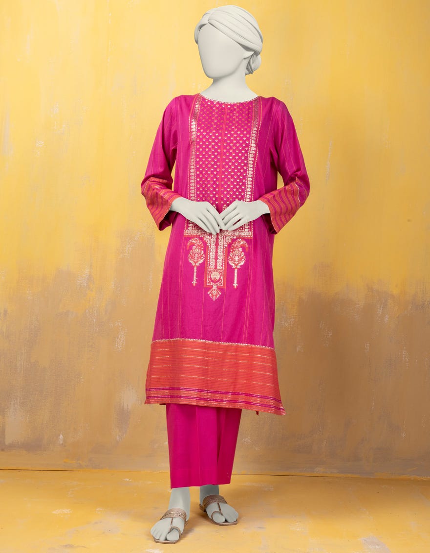 Pink Lawn Women's Kurti | Jjlk-S-Jss-24-392