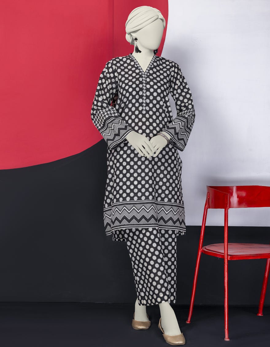 Black Lawn Women's Kurti | Jjlk-S-Jss-24-454
