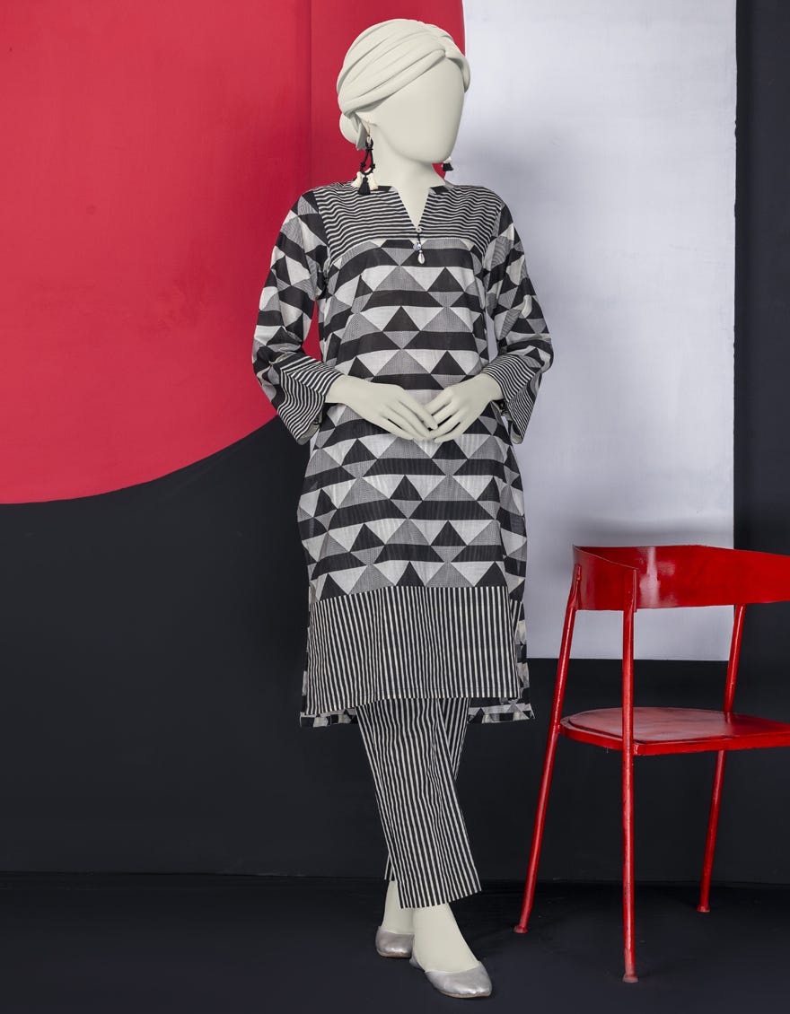 Black Lawn Women's Kurti | Jjlk-S-Jss-24-456