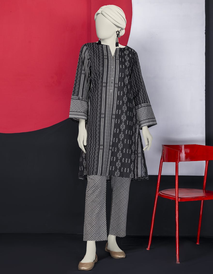 Black Lawn Women's Kurti | Jjlk-S-Jss-24-457