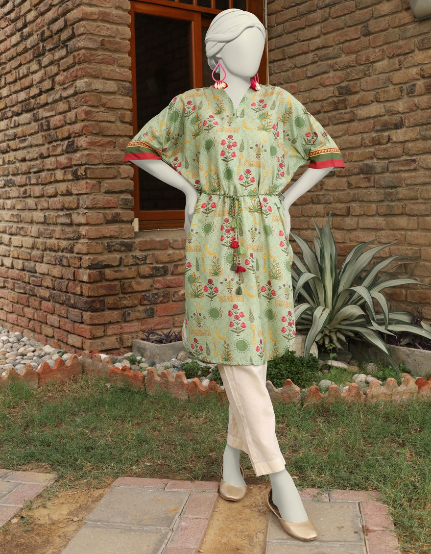 GREEN LAWN KURTI | JJLK-S-JSS-24-467