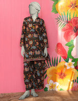BLACK LAWN PRINTED KURTA
