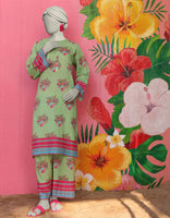 GREEN LAWN PRINTED KURTA