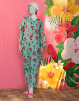 GREEN LAWN PRINTED KURTA