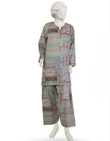 MULTICOLOR LAWN PRINTED KURTA