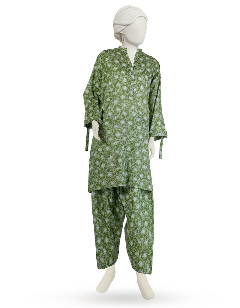 GREEN LAWN PRINTED KURTA