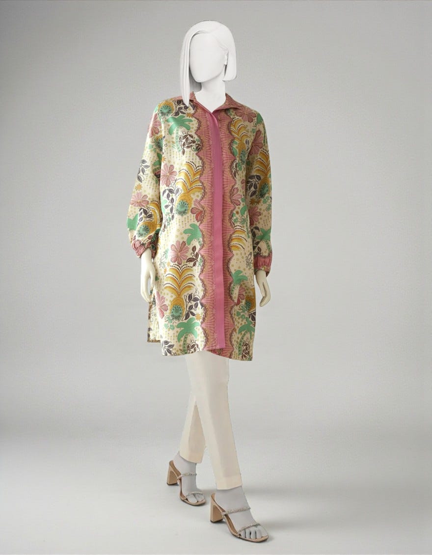 MULTICOLOR LAWN DIGITAL PRINTED KURTA