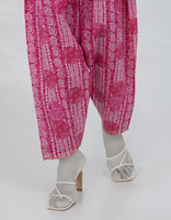 PINK PRINTED LAWN SHALWAR
